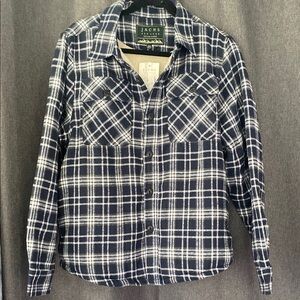 Jachs New York Navy and White Flannel